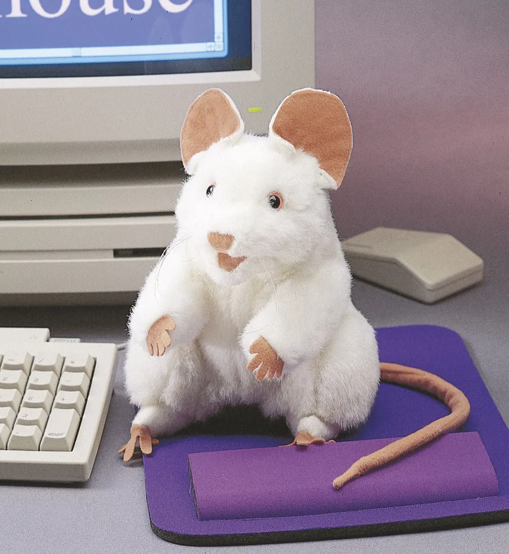Weiße Maus / White Mouse-Folkmanis® Puppets