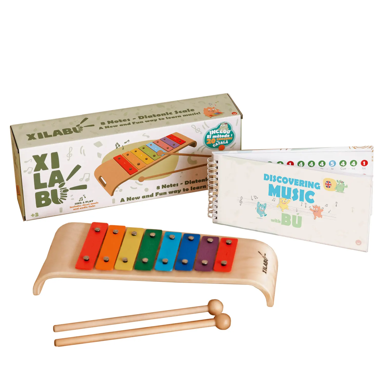 XILABU 8 Tones Xylophone
