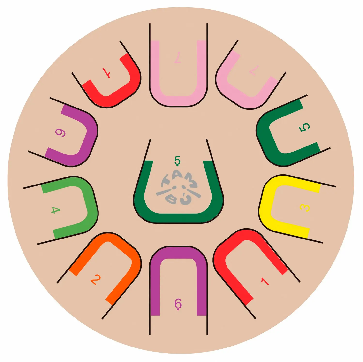 Tambu+ 10"/25 cm - Soul Serenity (Cream)-JuegaConmigo