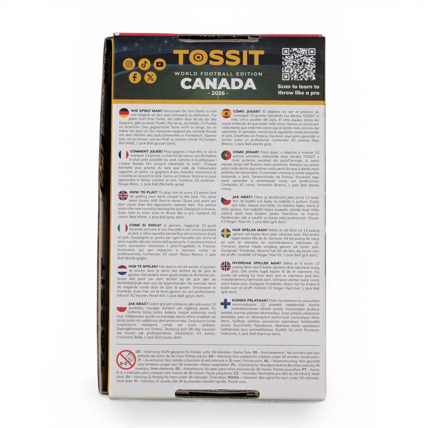TOSSIT Starter Pack - World Football Edition CANADA