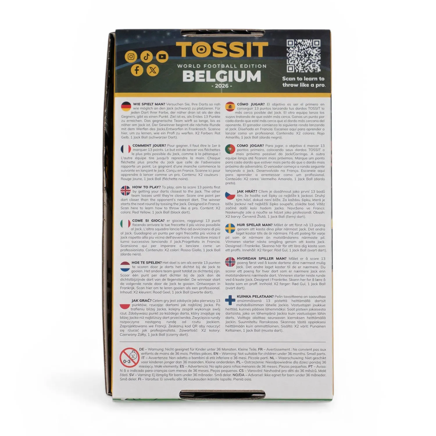 TOSSIT Starter Pack - World Football Edition BELGIUM