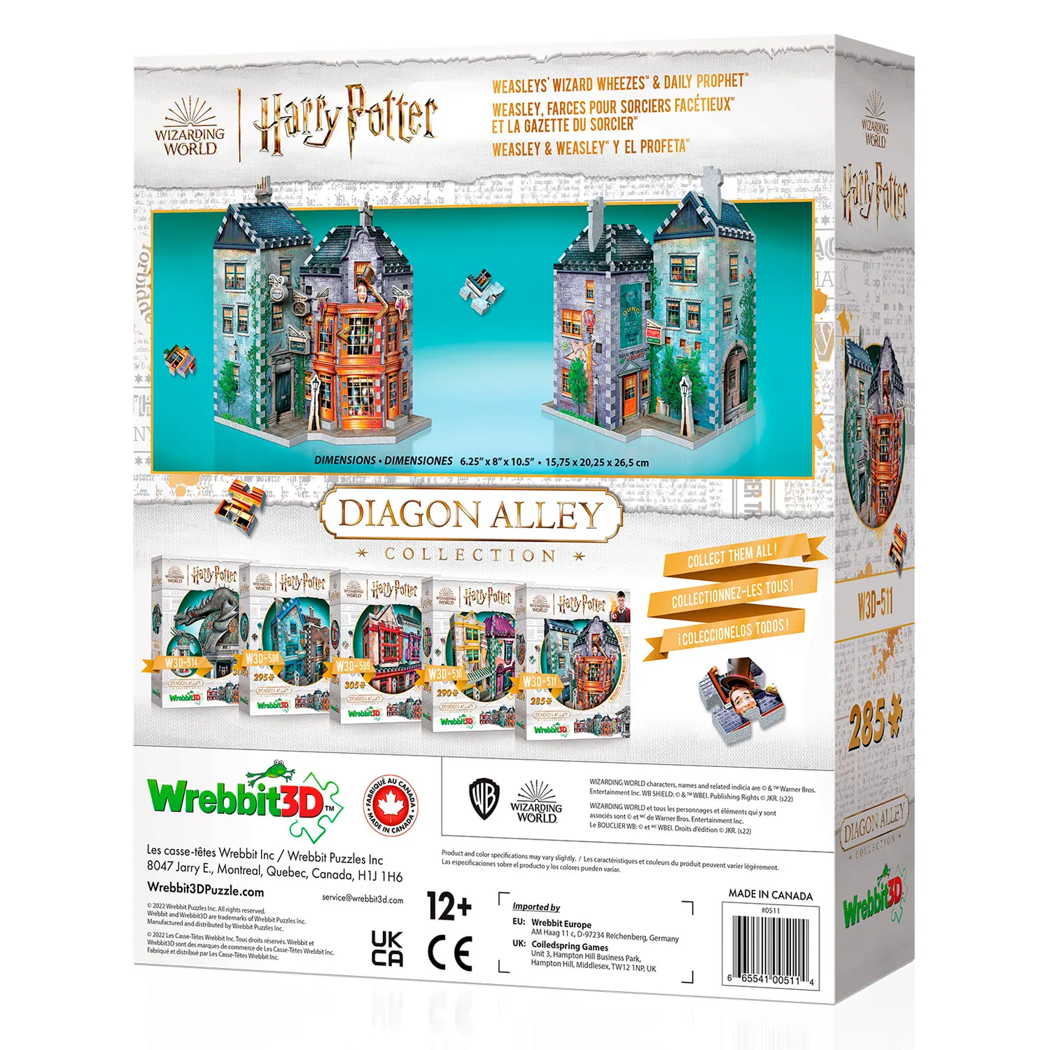 Weasleys Zauberscherze / Weasleys’ Wizard Wheezes and Daily Prophet 285 pc.-Wrebbit-3D Puzzles