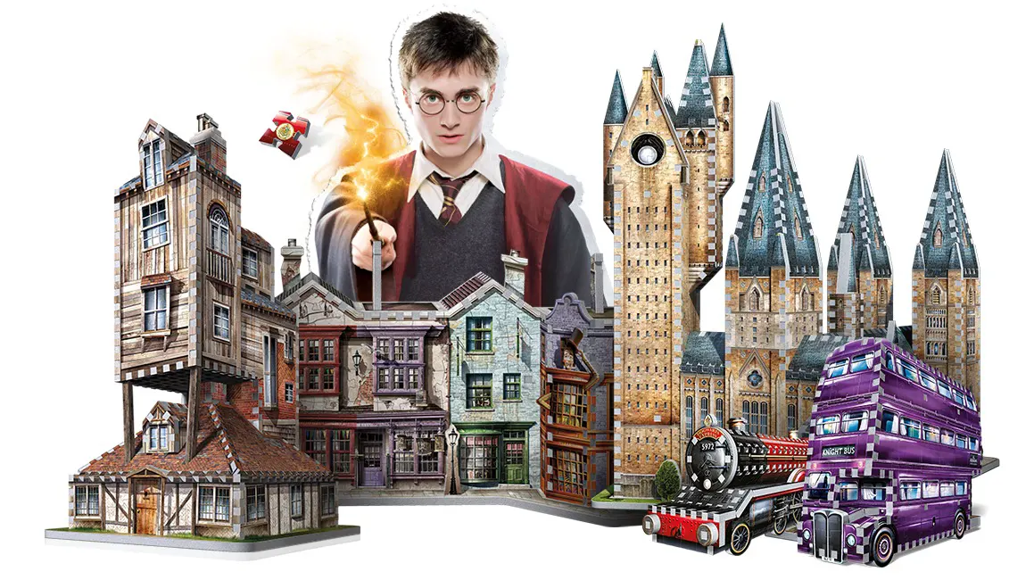 Hogwarts Astronomieturm Harry Potter/Hogwarts Astronomy Tower 875 pcs. 3D-Puzzle-Wrebbit-3D Puzzles