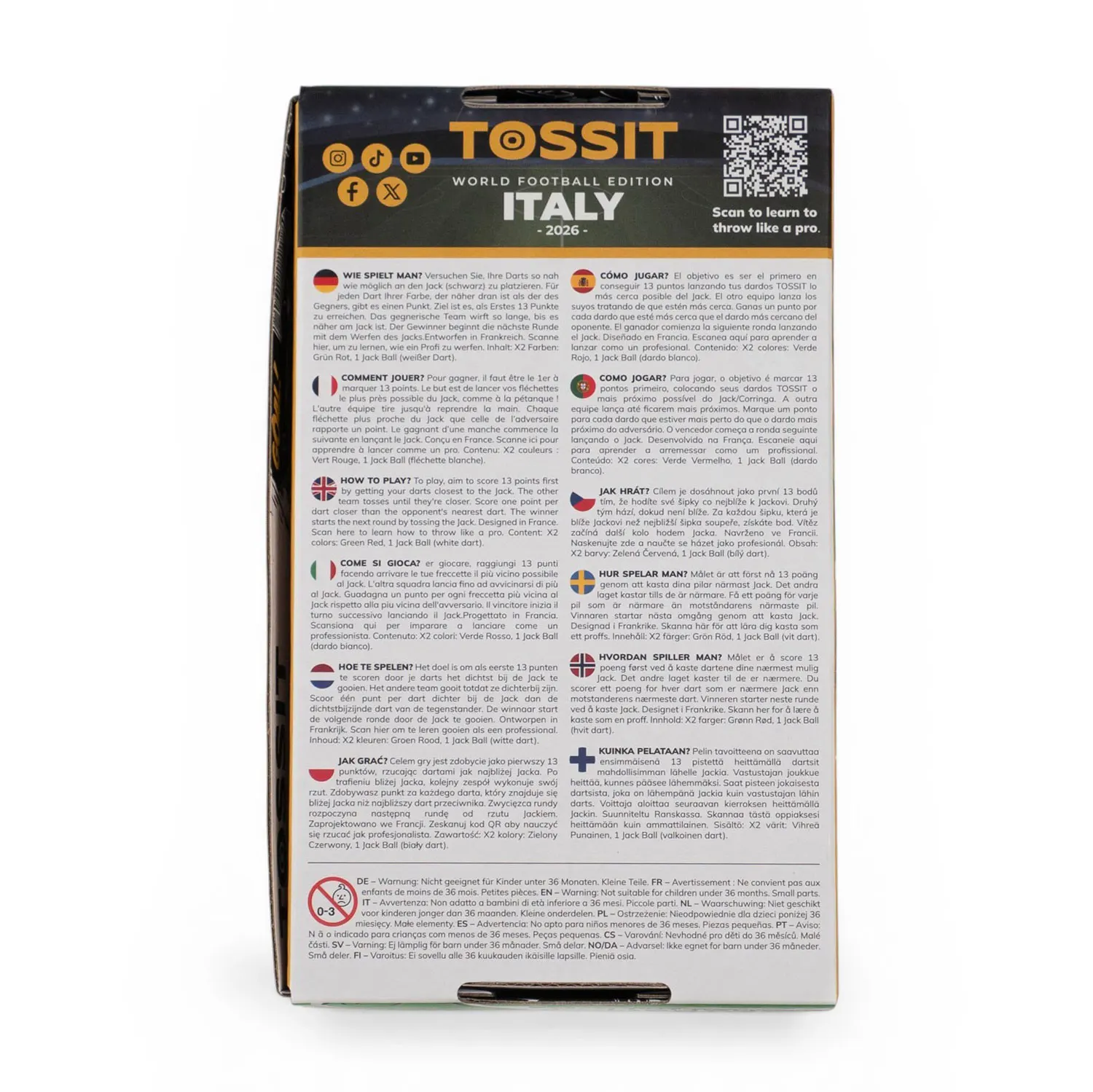 TOSSIT Starter Pack - World Football Edition ITALY
