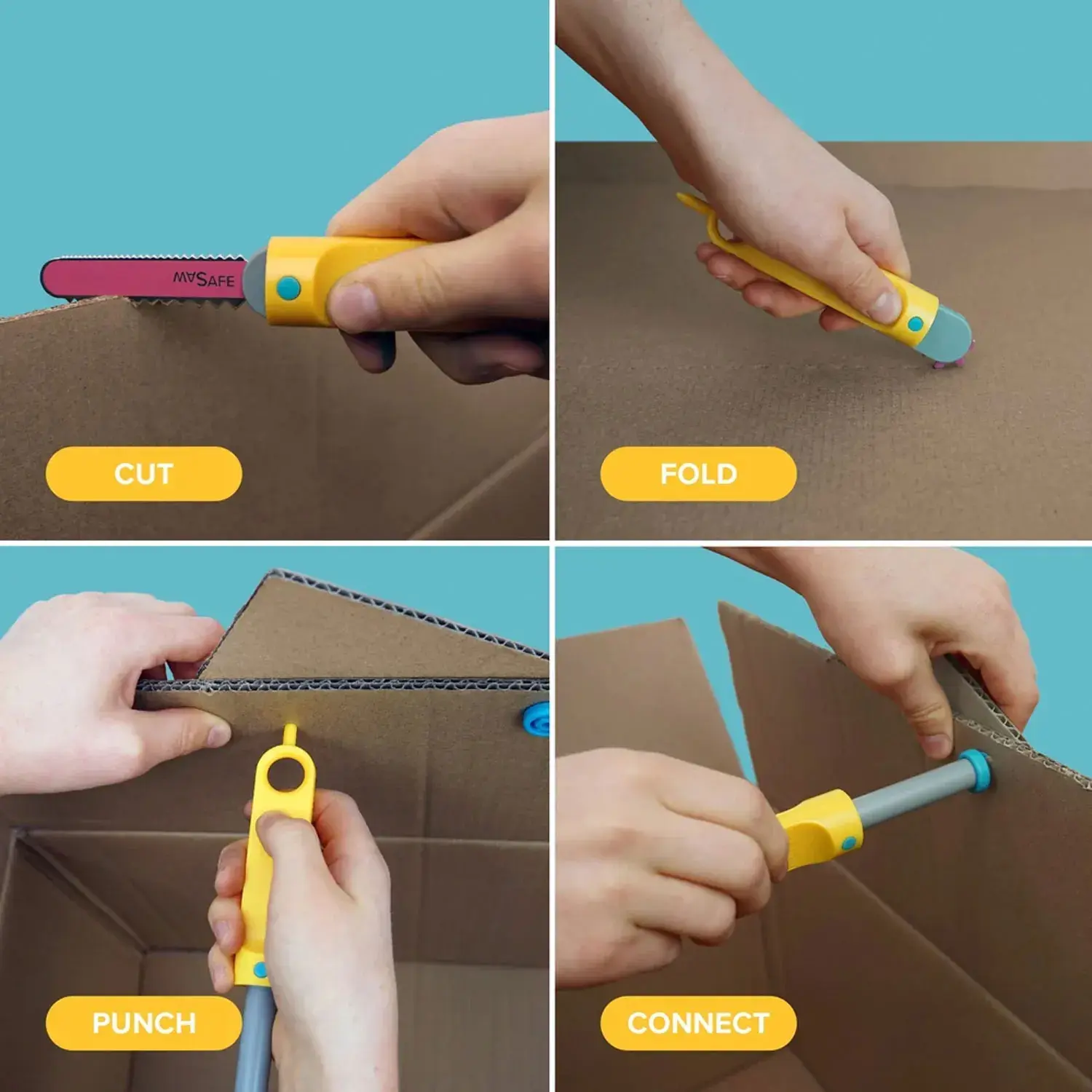 Makedo - Invent Kit - Kartonbau Werkzeugset
