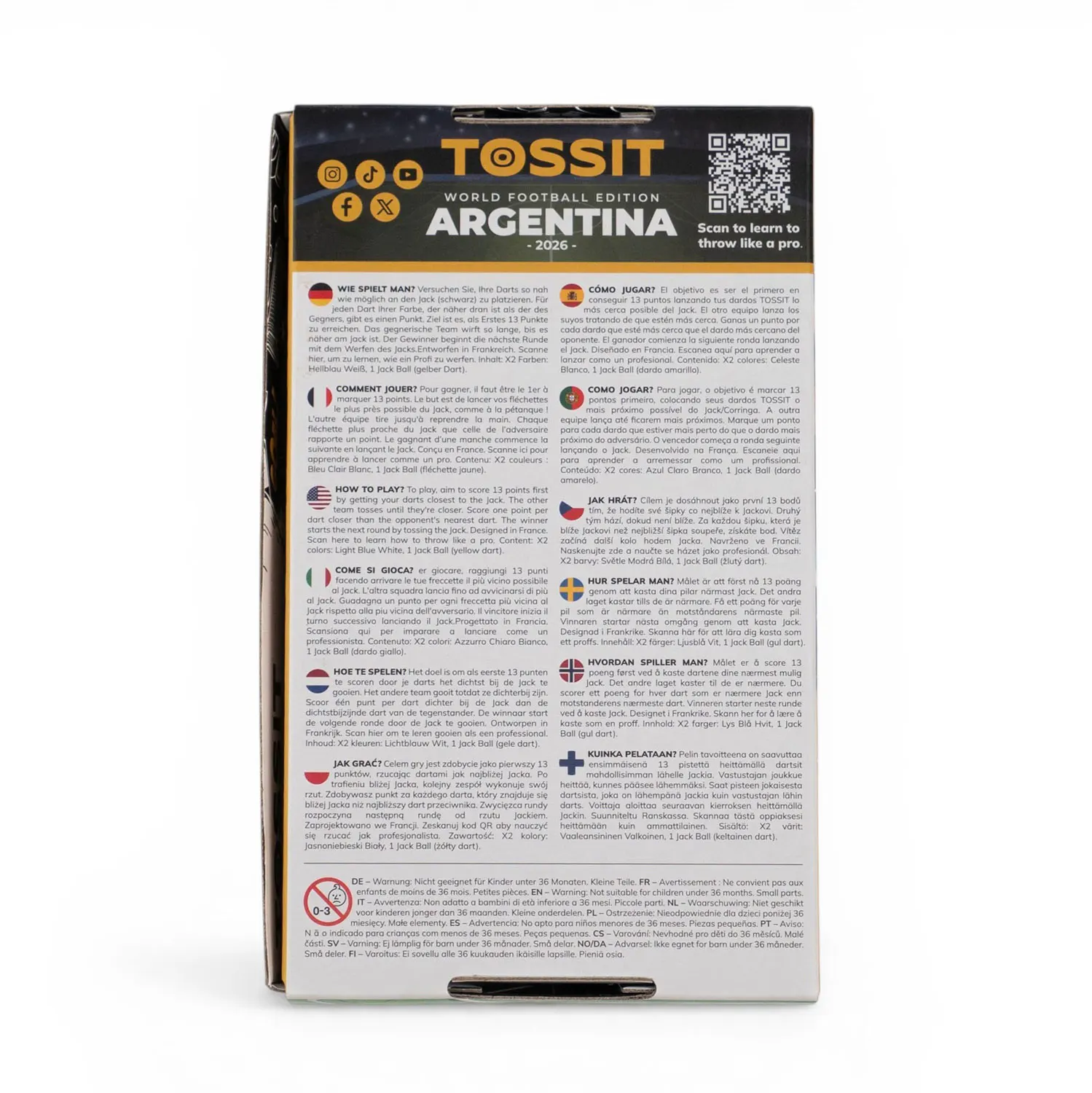 TOSSIT Starter Pack - World Football Edition ARGENTINA