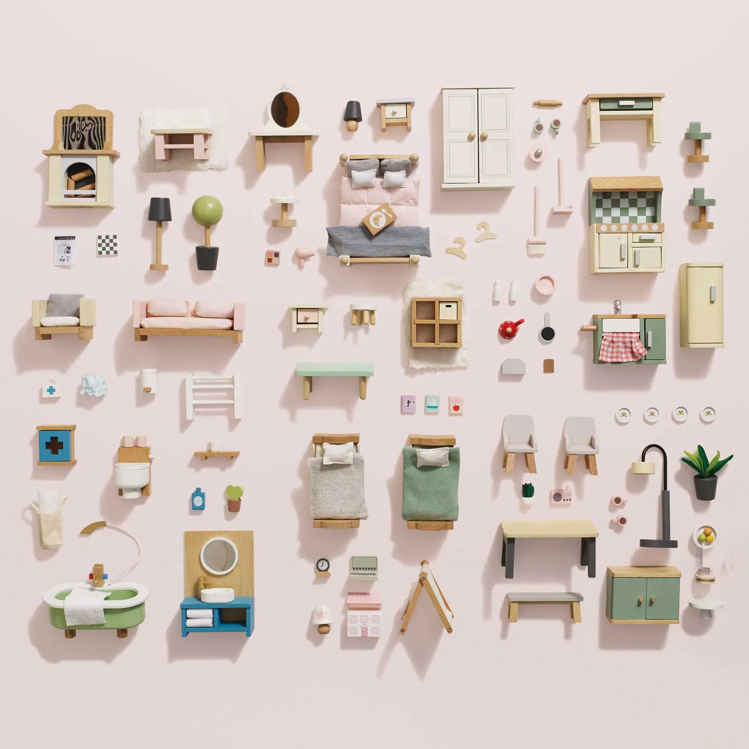 Deluxe Dolls House Furniture Set