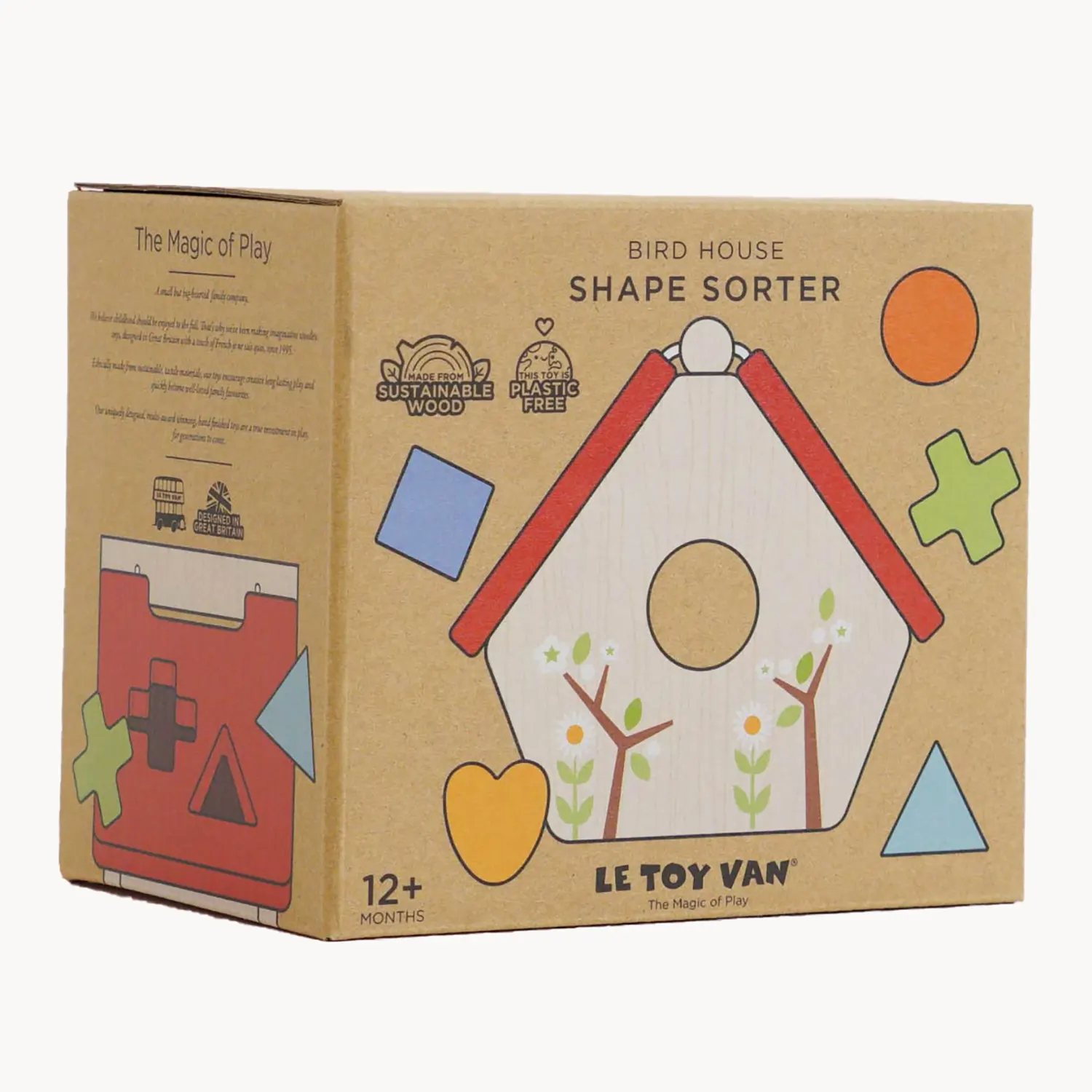 Mein kleines Vogelhaus / Woodland Bird House Shape Sorter (New Look)-Le Toy Van (LTV)