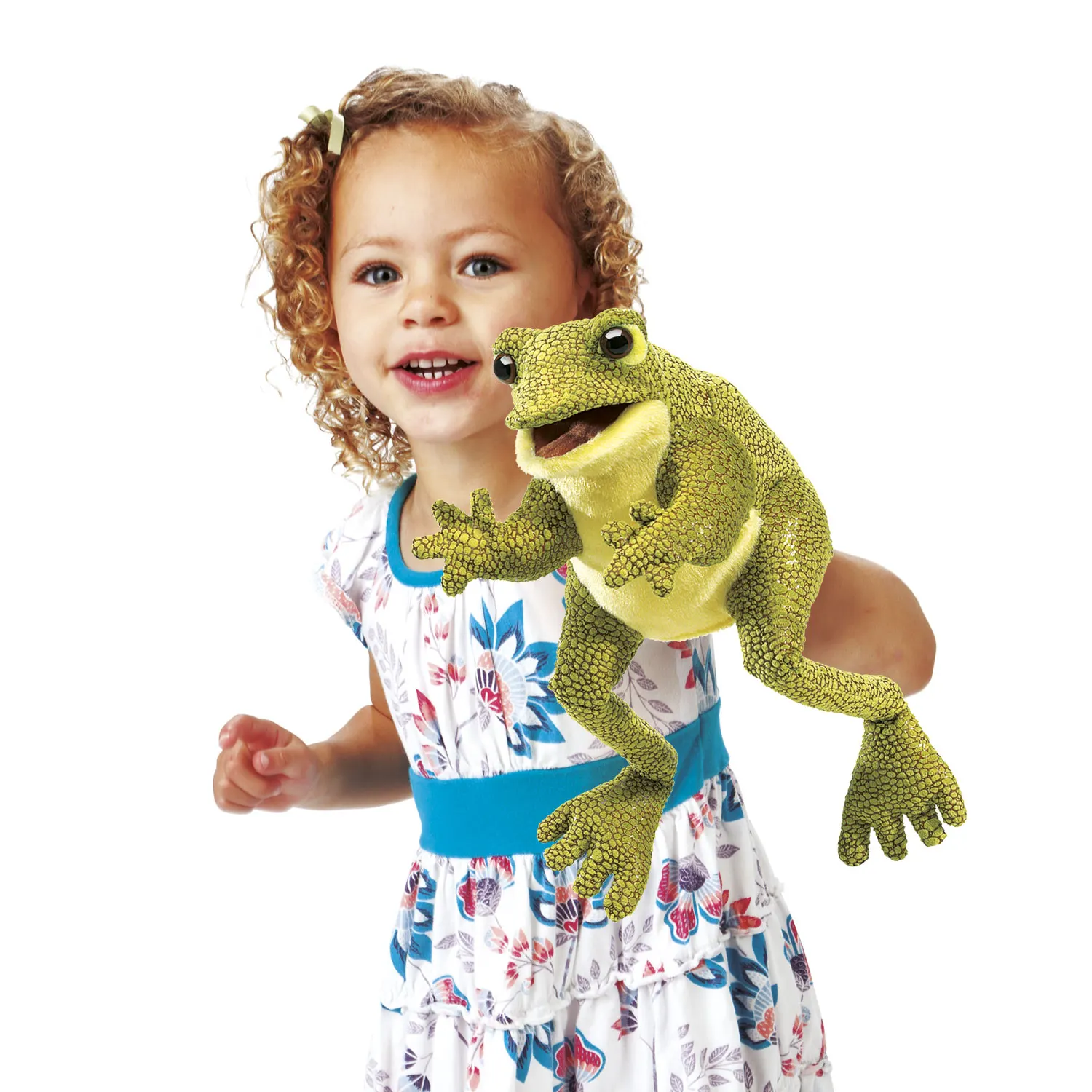 frösche spielzeug Folkmanis® Handpuppen - Lustiger Frosch / Funny Frog
