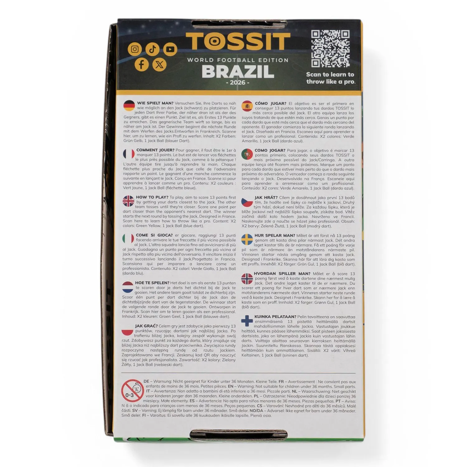 TOSSIT Starter Pack - World Football Edition BRAZIL