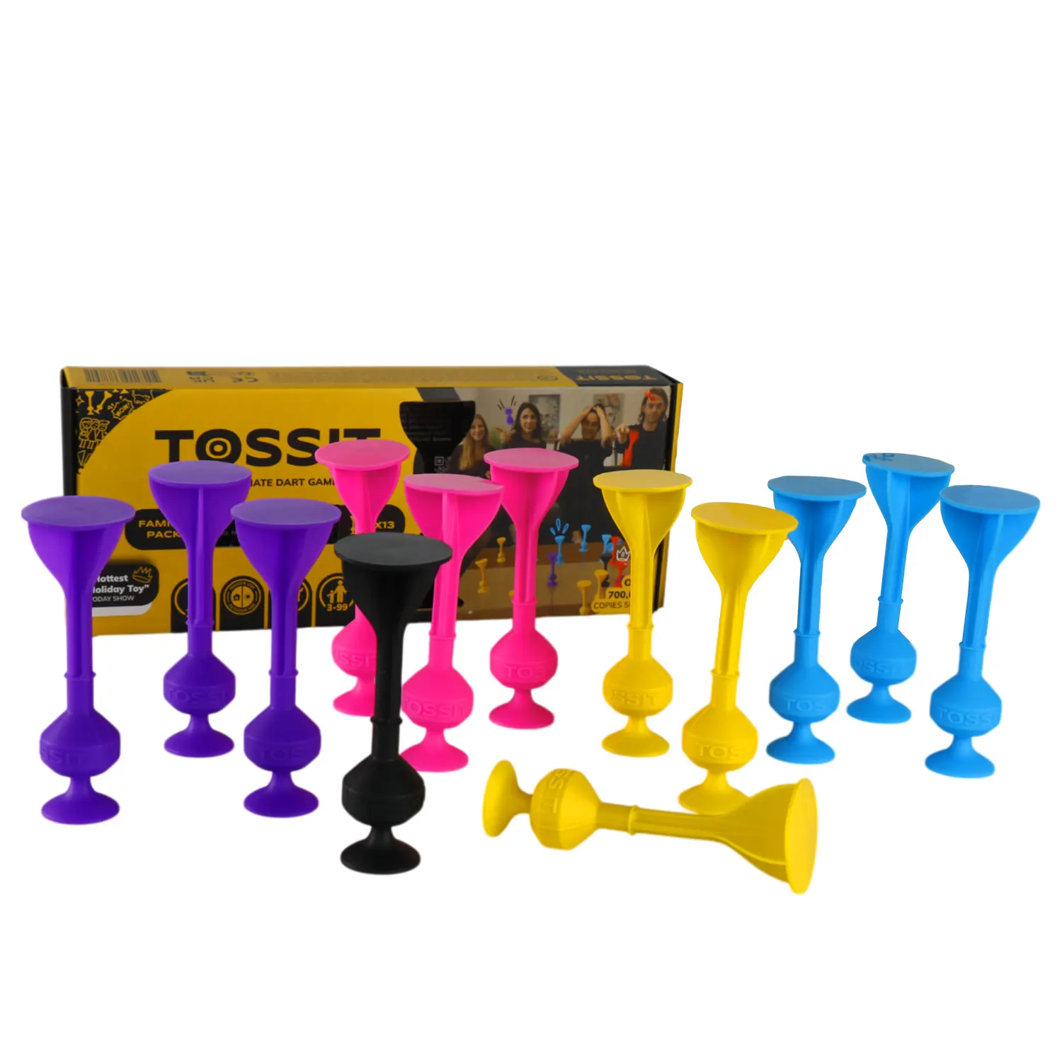 TOSSIT FAMILY PACK pink / lila / hellblau / gelb-TOSSIT®