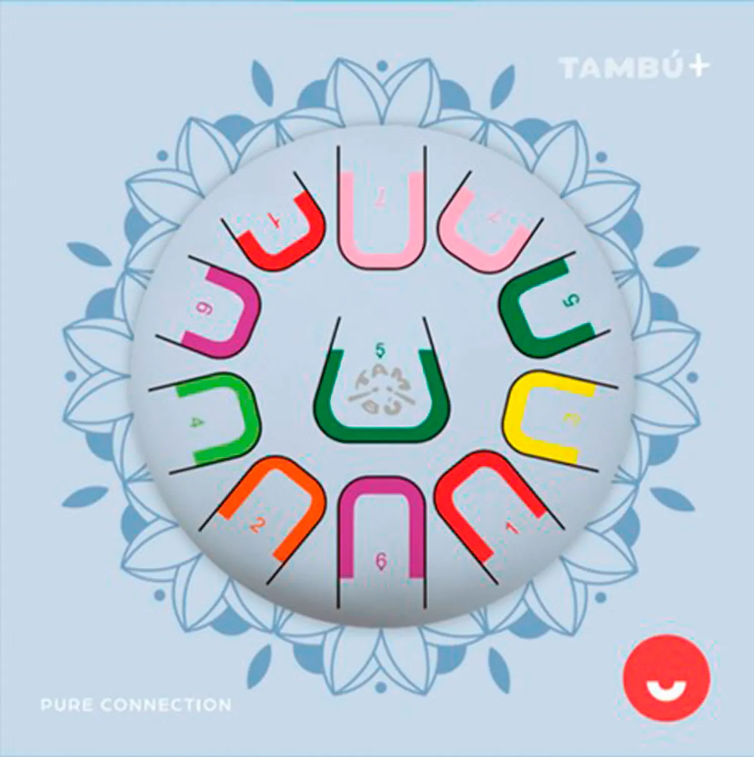 Tambu+ 10"/25 cm - Pure Connection (Blue)-JuegaConmigo