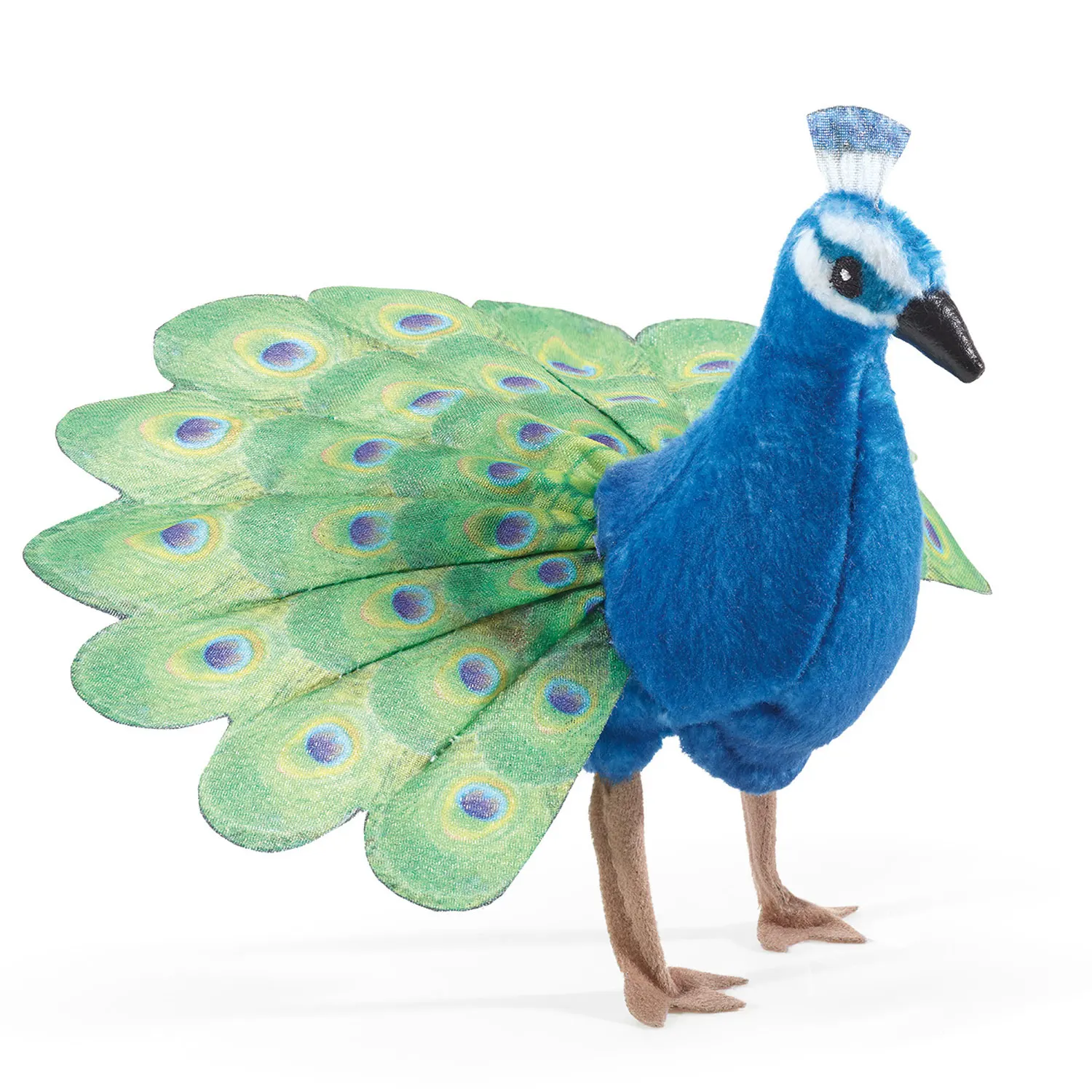 Mini Peacock / Mini Pfau-Folkmanis® Handpuppen