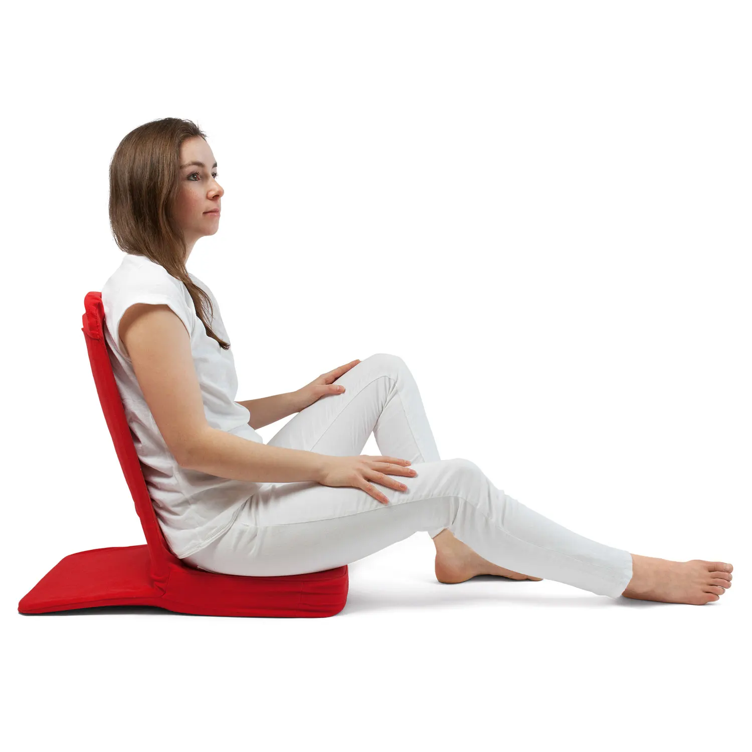 Bodenstuhl faltbar - rot / Folding Backjack - red-Backjack