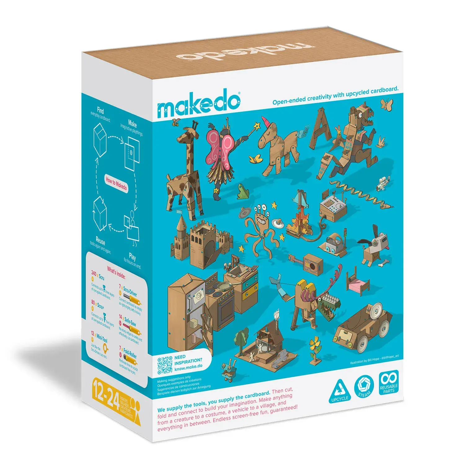 Makedo - Invent Kit - Kartonbau Werkzeugset