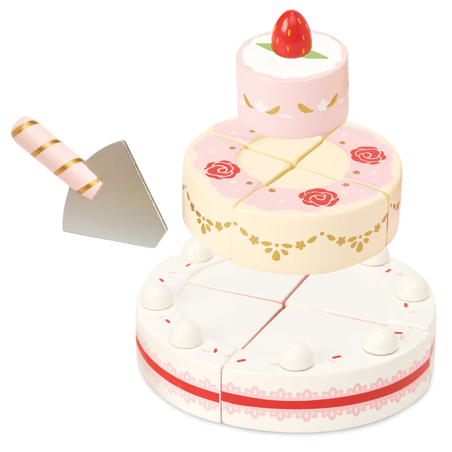 Hochzeitstorte mit Erdbeeren / Sliceable Wedding Cake
