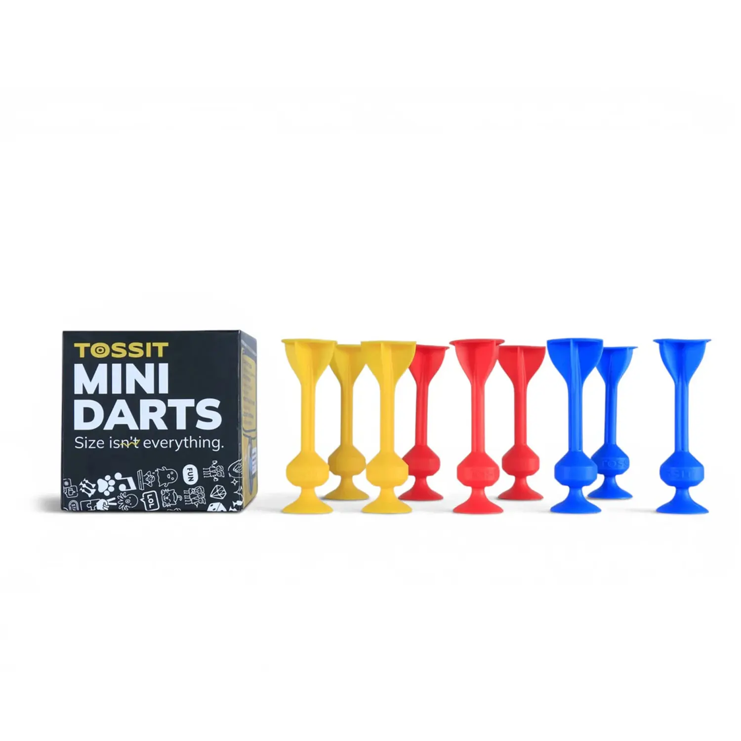 TOSSIT Mini Darts - Red Blue Yellow