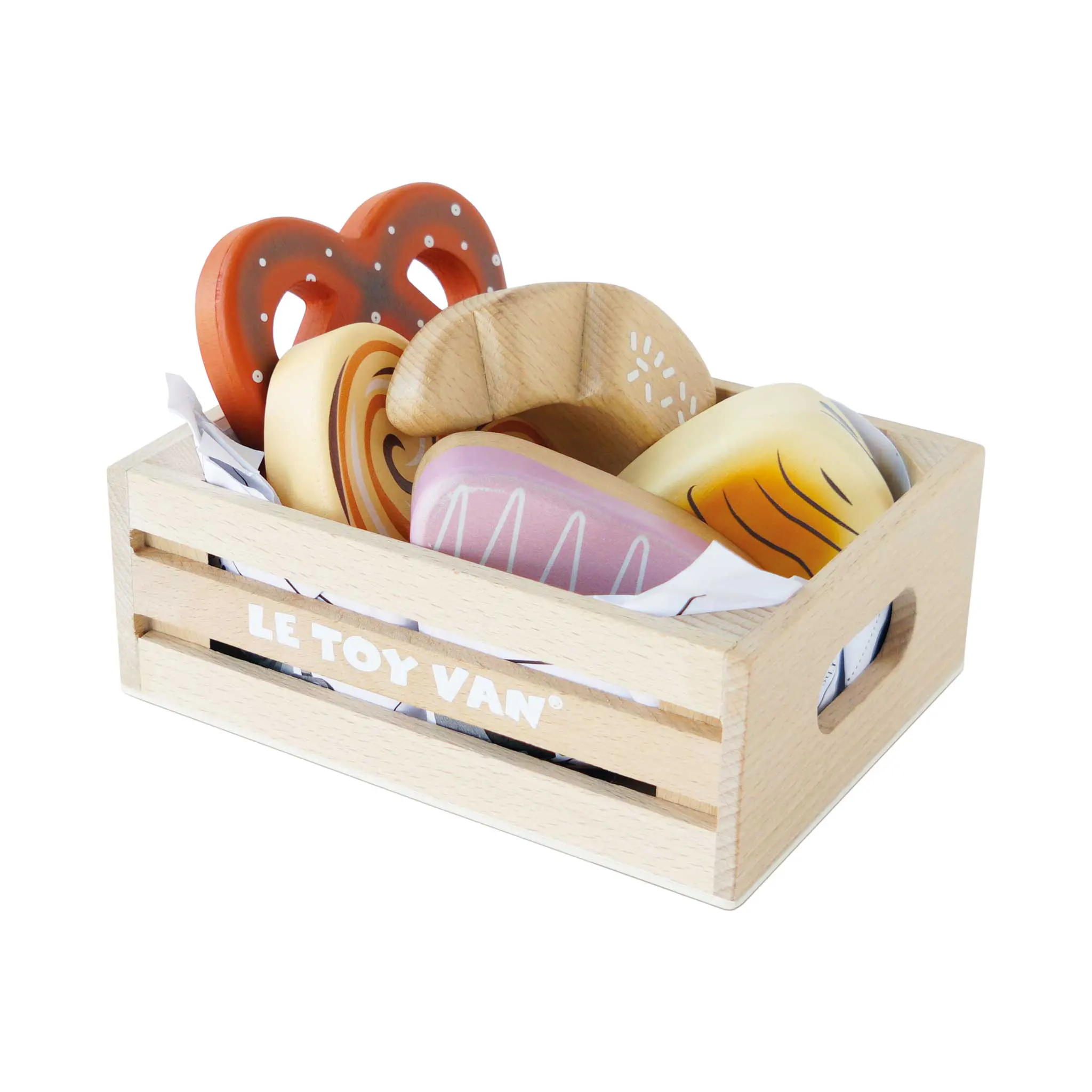 Backwaren Marktkiste /Bakery & Patisserie Wooden Market Crat (New Look)-Le Toy Van (LTV)
