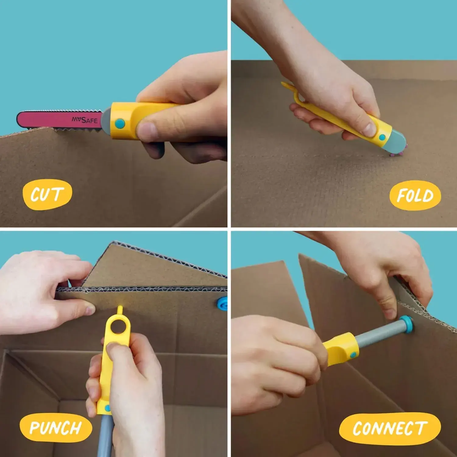 Makedo - Discover Kit - Kartonbau Werkzeugset