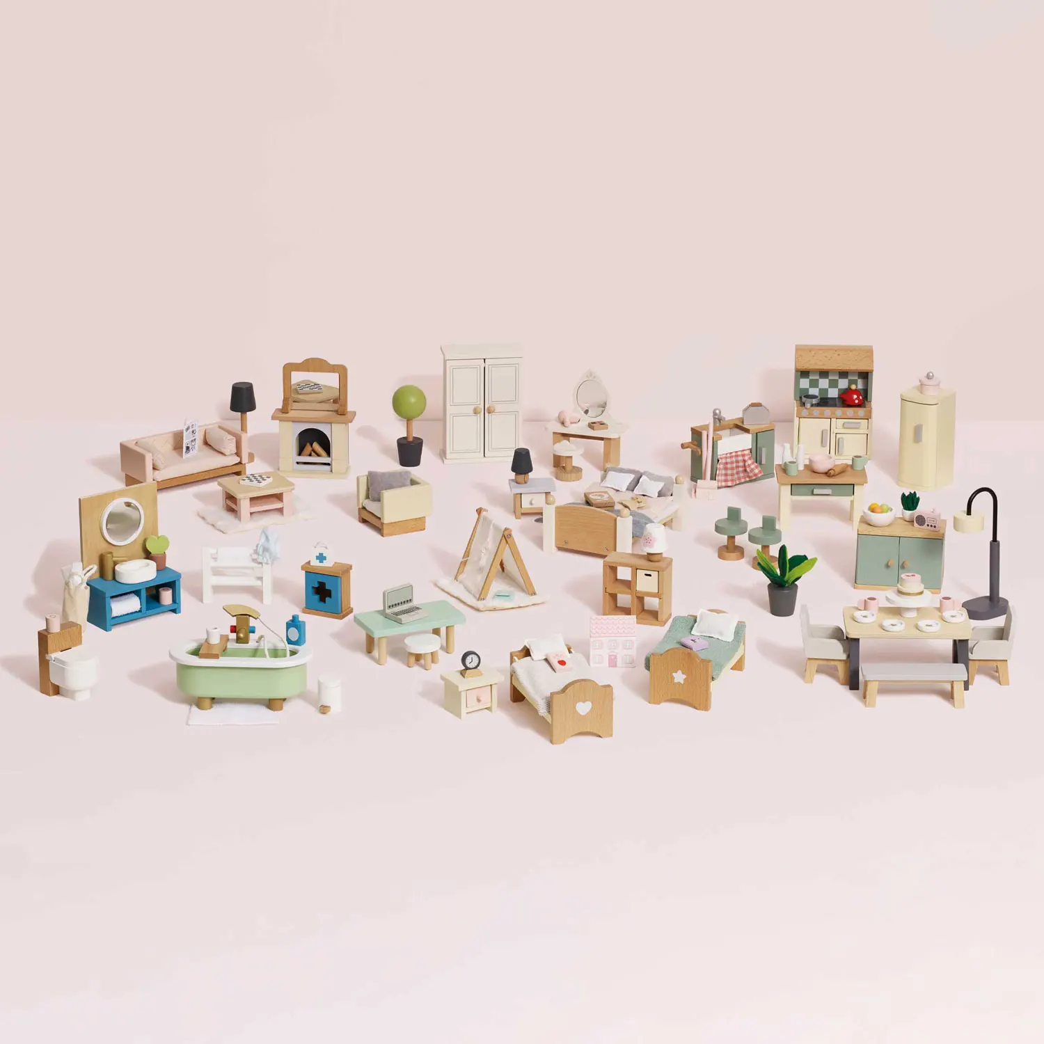 Deluxe Dolls House Furniture Set