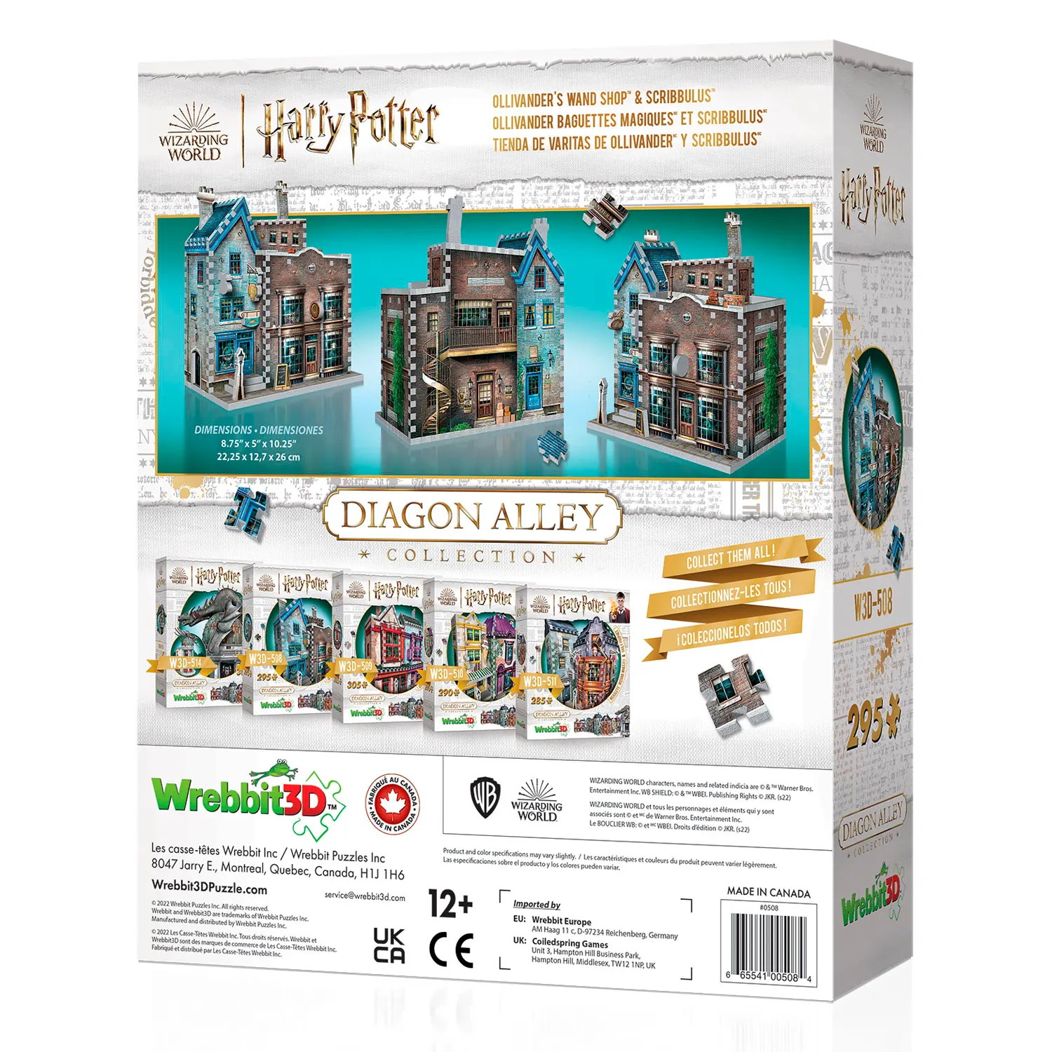 Ollivander’s Zauberstabladen Harry Potter/Ollivander’s Wand Shop 295 pcs.-Wrebbit-3D Puzzles