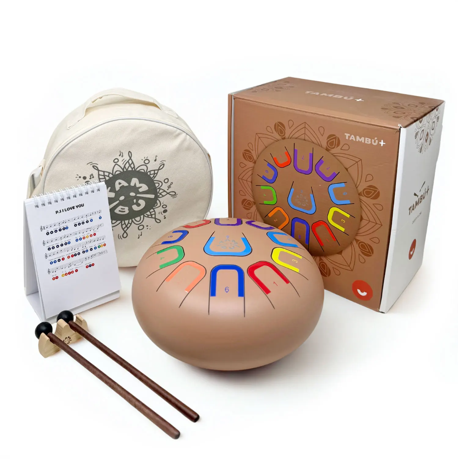 Tambu+ 10"/25 cm - Deep Flow (terracotta)-JuegaConmigo