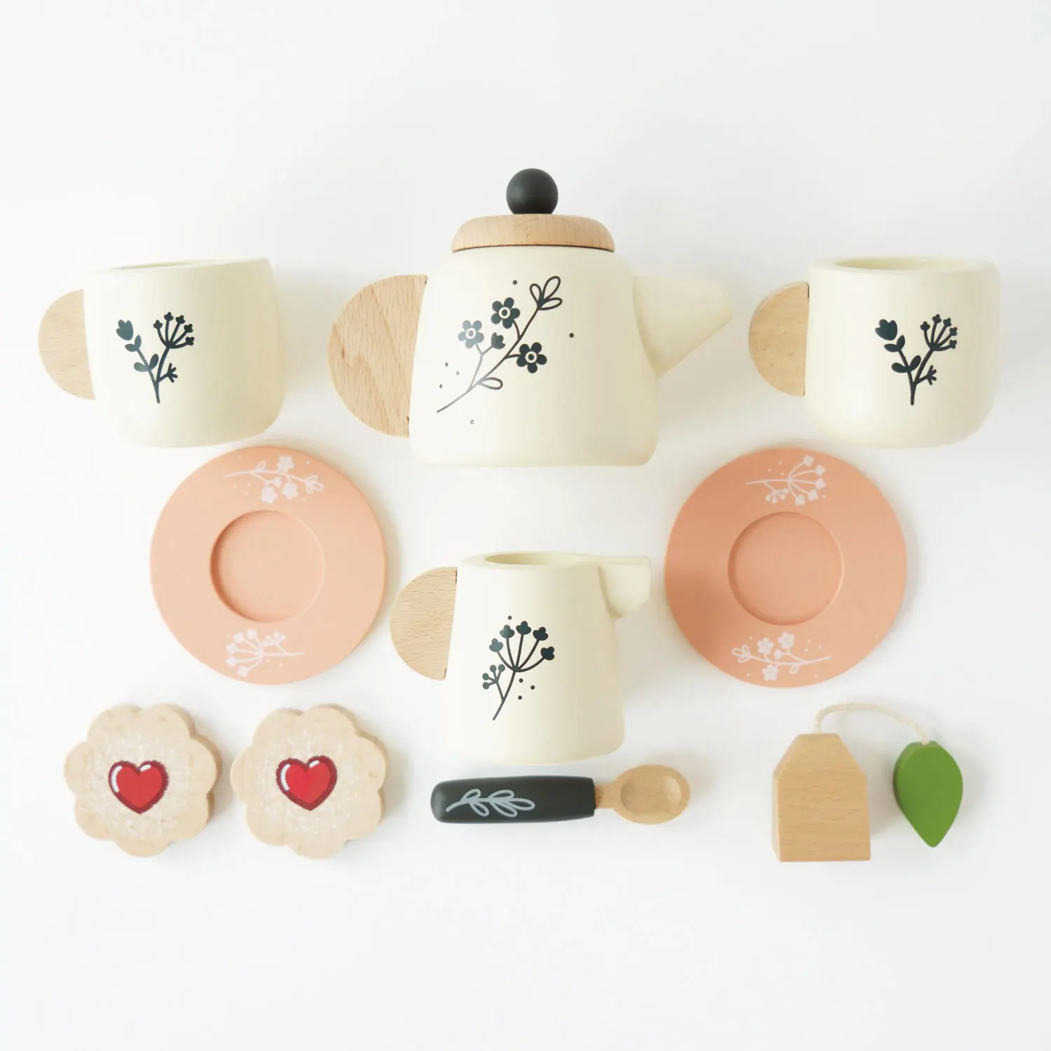 Teeservice / Wooden Tea Set & Tray (New Look)-Le Toy Van (LTV)