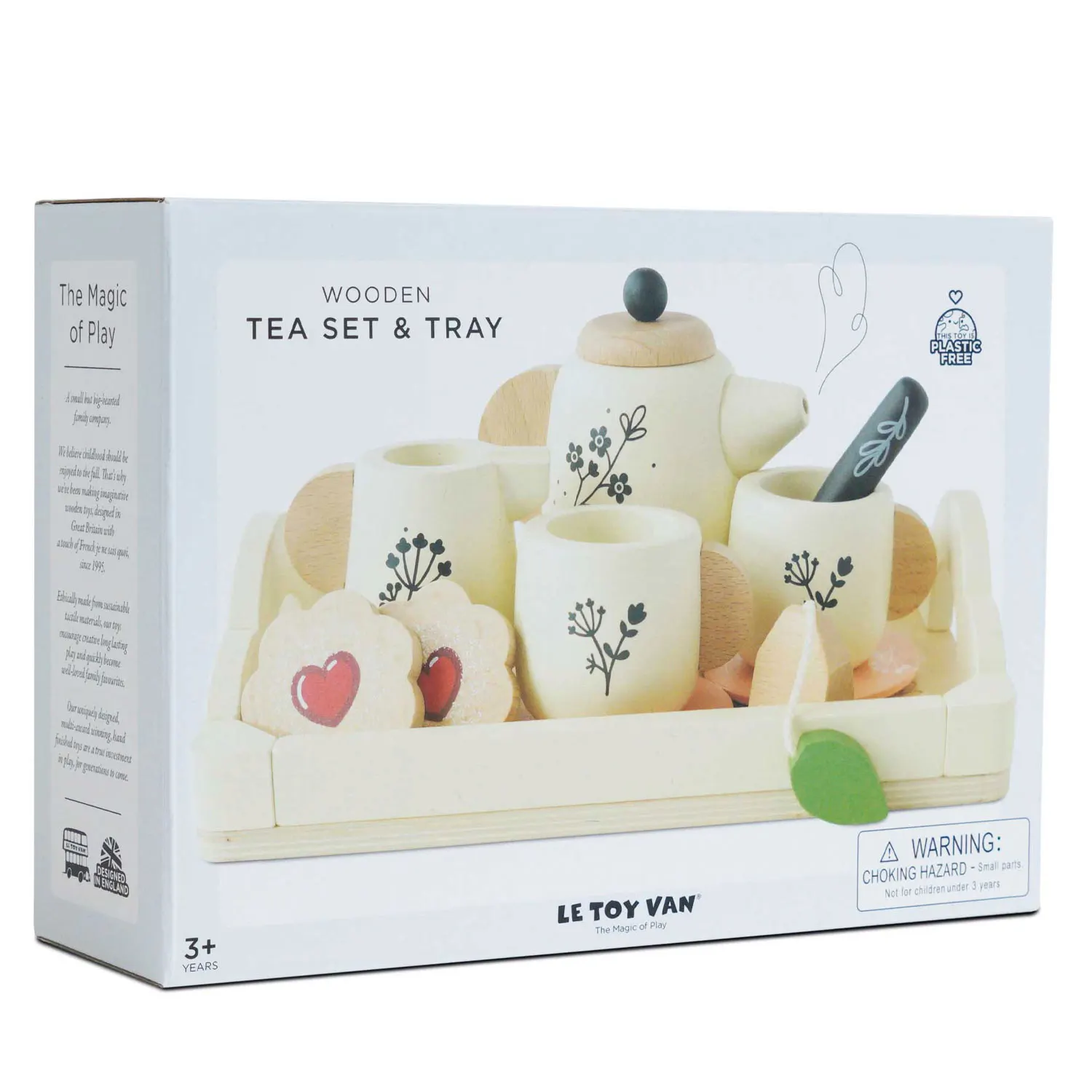 Teeservice / Wooden Tea Set & Tray (New Look)-Le Toy Van (LTV)