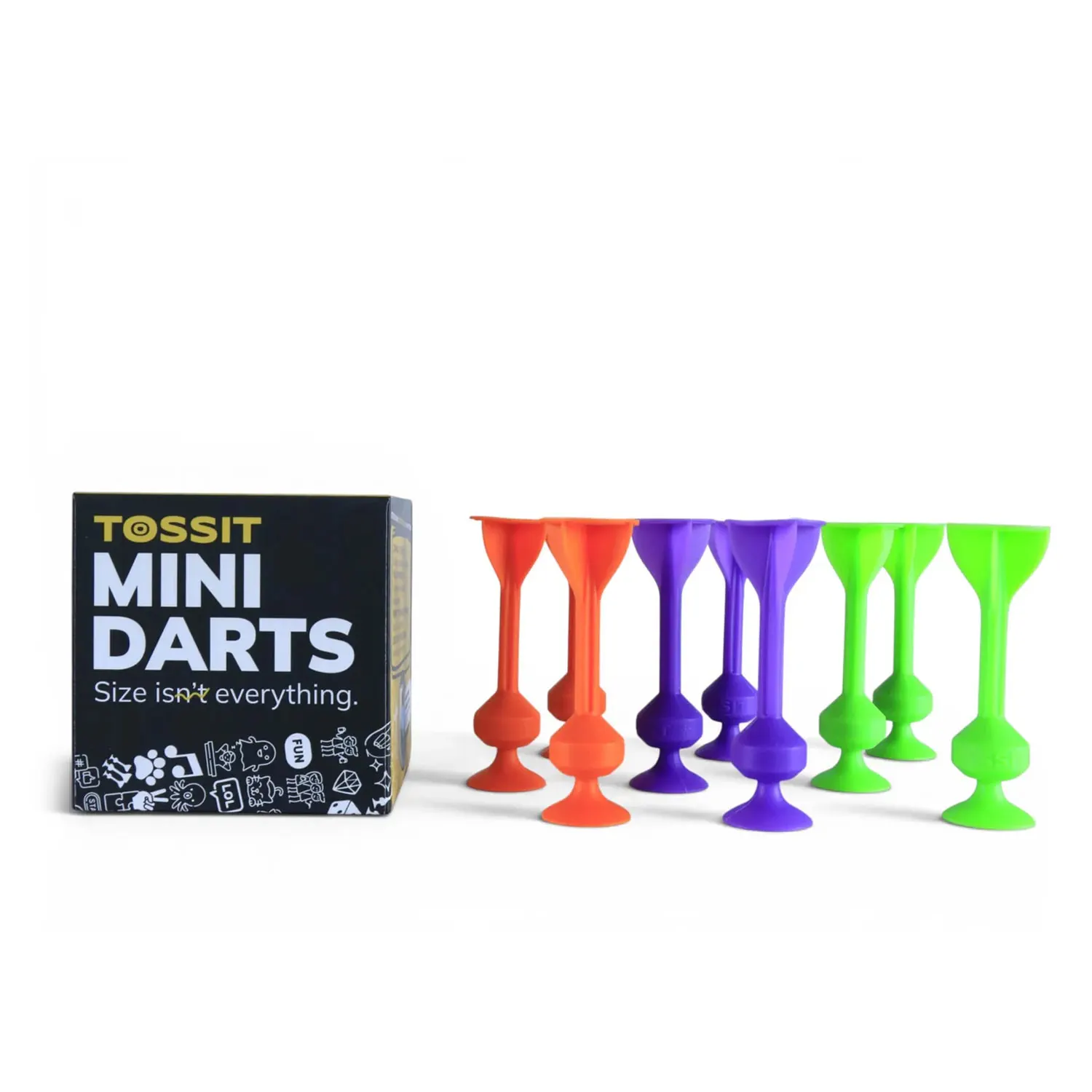 TOSSIT Mini Darts - Orange Purple Green